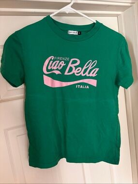 Green Ciao Bella Graphic Tee - Women's Short Sleeve